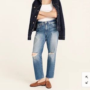 J.Crew Slouchy Boyfriend Jean Southern Sky Wash 24 Reg